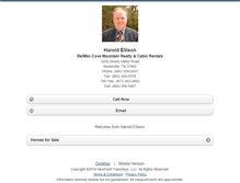 Tablet Screenshot of haroldellison.homesandland.com