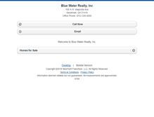 Tablet Screenshot of bluewaterrealtyinc.homesandland.com