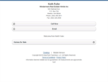 Tablet Screenshot of keithfuller.homesandland.com