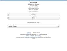 Tablet Screenshot of bobshiga.homesandland.com