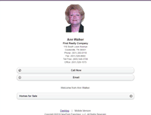 Tablet Screenshot of annwalkertn.homesandland.com