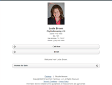 Tablet Screenshot of lbrown.homesandland.com