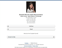Tablet Screenshot of elizabethburnett.homesandland.com