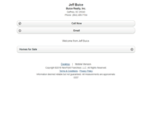 Tablet Screenshot of jeffbuice.homesandland.com