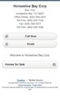 Mobile Screenshot of horseshoebaycorp.homesandland.com