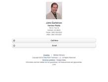 Tablet Screenshot of johncarlstrom.homesandland.com