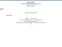 Tablet Screenshot of miltonaguilar.homesandland.com