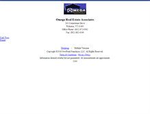 Tablet Screenshot of omegarealestate.homesandland.com