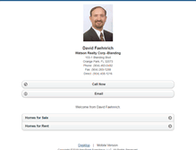 Tablet Screenshot of davefaehnrich.homesandland.com