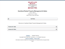 Tablet Screenshot of heartlandrealty.homesandland.com