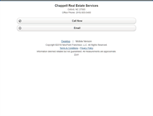 Tablet Screenshot of chappellrealestateservices.homesandland.com