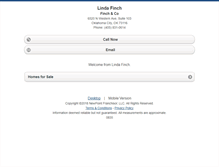 Tablet Screenshot of lindafinch.homesandland.com