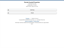 Tablet Screenshot of c21floridacoastal.homesandland.com