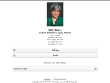 Tablet Screenshot of cathybailey.homesandland.com