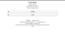 Tablet Screenshot of crownrealty.homesandland.com