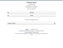 Tablet Screenshot of kingswayrealty.homesandland.com