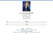 Tablet Screenshot of anneguenthart.homesandland.com