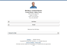 Tablet Screenshot of billmoss.homesandland.com