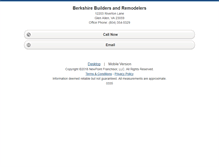Tablet Screenshot of berkshirebuilders.homesandland.com