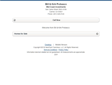 Tablet Screenshot of billandkirkprobasco.homesandland.com