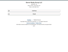 Tablet Screenshot of garnerrealtygroup.homesandland.com