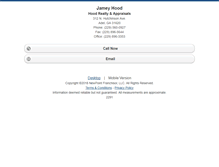 Tablet Screenshot of hoodjamey.homesandland.com