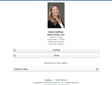 Tablet Screenshot of dawngaffney.homesandland.com