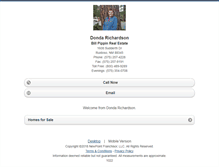 Tablet Screenshot of dondarichardson.homesandland.com