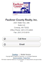 Mobile Screenshot of faulknercountyrealty.homesandland.com