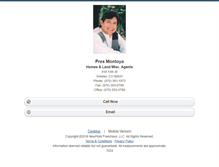 Tablet Screenshot of presmontoya.homesandland.com
