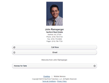Tablet Screenshot of johnramsperger.homesandland.com