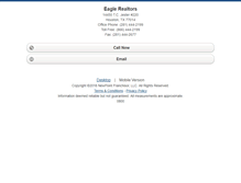 Tablet Screenshot of eaglerealtors.homesandland.com