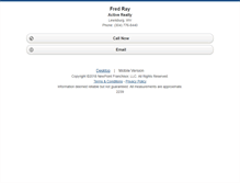 Tablet Screenshot of fredray.homesandland.com
