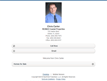 Tablet Screenshot of chriscarter.homesandland.com