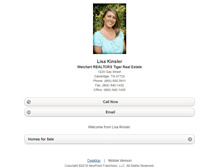 Tablet Screenshot of lisakinsler.homesandland.com