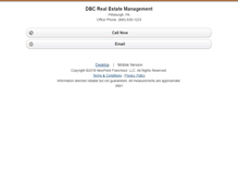 Tablet Screenshot of dbc.homesandland.com