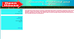 Desktop Screenshot of amarillosopenhouses.homesandland.com