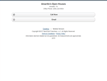 Tablet Screenshot of amarillosopenhouses.homesandland.com
