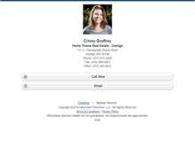 Tablet Screenshot of crissygodfrey.homesandland.com