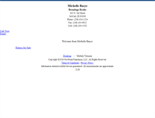 Tablet Screenshot of michellebasye.homesandland.com