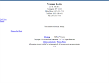Tablet Screenshot of newmanrealty.homesandland.com