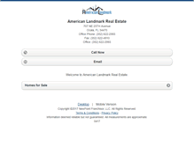 Tablet Screenshot of americanlandmark.homesandland.com