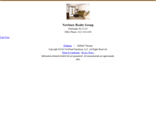 Tablet Screenshot of newbury.homesandland.com