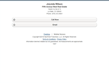Tablet Screenshot of jolindawilson.homesandland.com