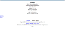 Tablet Screenshot of maryfox.homesandland.com