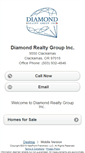 Mobile Screenshot of diamondrealtygroup.homesandland.com
