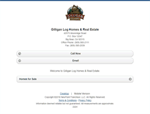 Tablet Screenshot of gilliganloghomes.homesandland.com