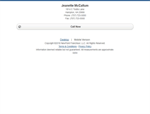 Tablet Screenshot of jeanettemccallum.homesandland.com
