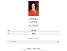 Tablet Screenshot of bhall.homesandland.com