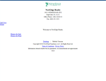 Tablet Screenshot of newedgerealty.homesandland.com